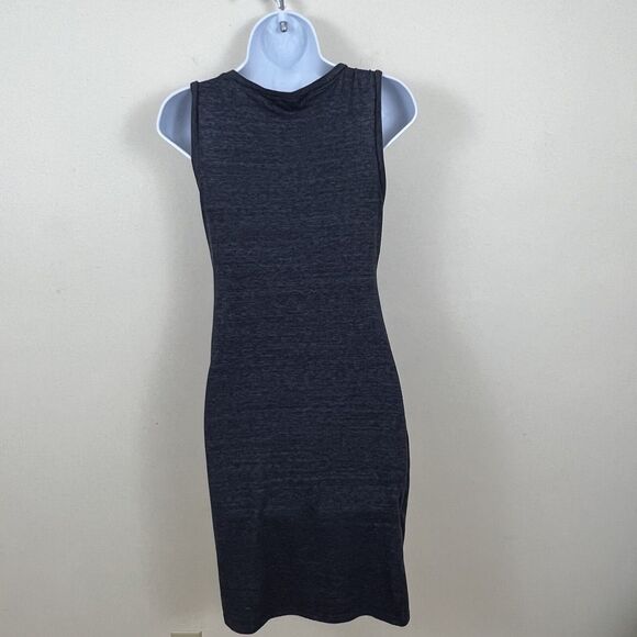 Treasure & Bond Ruched Sleeveless Knit Dress Gray Medium - Picture 9 of 12